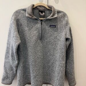 Patagonia Zip-Up Sweater in Heather Gray